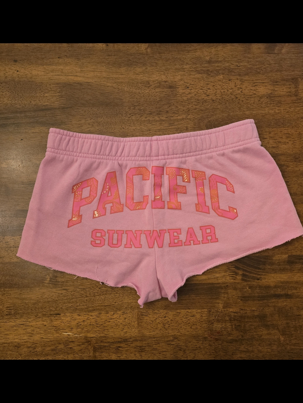 PACSUN Pink Logo Lounge Shorts